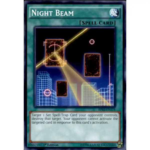 YuGiOh Battle Pack 3 Monster League Common Night Beam BP03-EN176