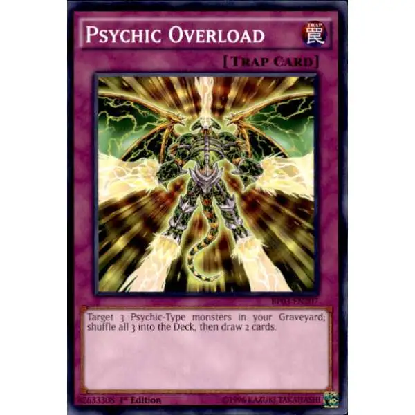 YuGiOh Battle Pack 3 Monster League Common Psychic Overload BP03-EN207