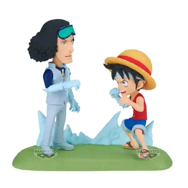 One Piece World Collectable Figure WCF Log Stories Monkey D. Luffy vs. Kuzan 3.5-Inch Collectible PVC Figure
