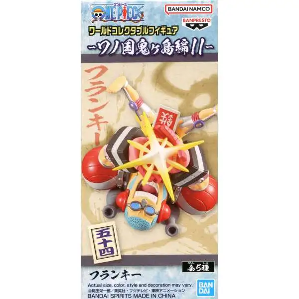 One Piece WCF Wanokuni Onigashima 11 Frankie 2.8-Inch PVC Figure