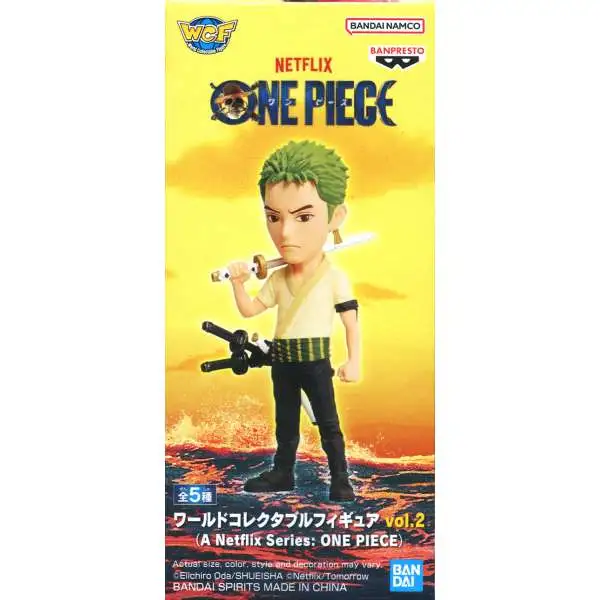 A Netflix Series: One Piece World Collectable Figure WCF Roronoa Zoro 2.8-Inch Mini Figure