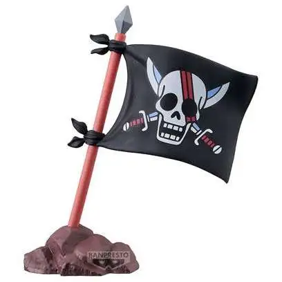 WCF One Piece - Elbaph Red Hair Pirates Flag 2.8-Inch Mini Figures