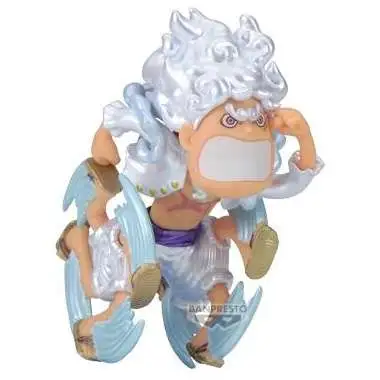 One Piece WCF Monkey D. Luffy Gear 5 Monkey D. Luffy Metallic Color Ver 2.8-Inch Mini Figure #05 [05]