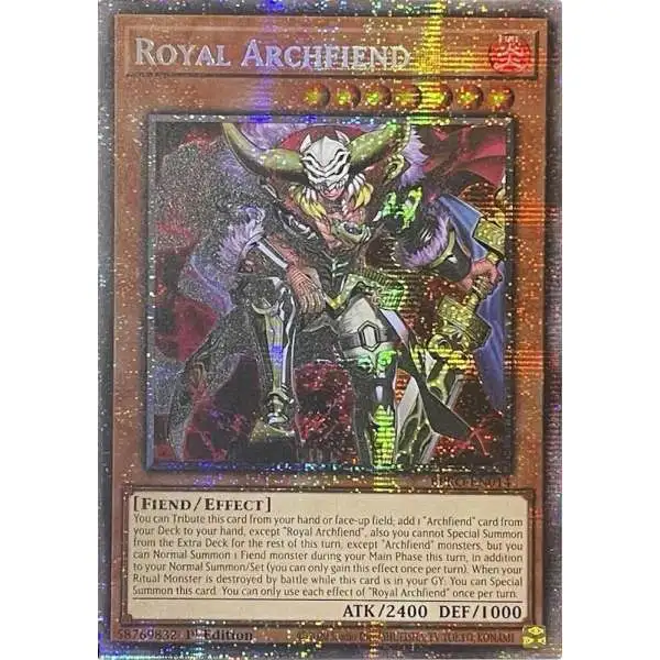 YuGiOh Trading Card Game Burst Protocol Starlight Rare Royal Archfiend BPRO-EN014