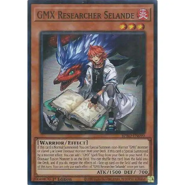 YuGiOh Trading Card Game Burst Protocol Super Rare GMX Researcher Selande BPRO-EN090