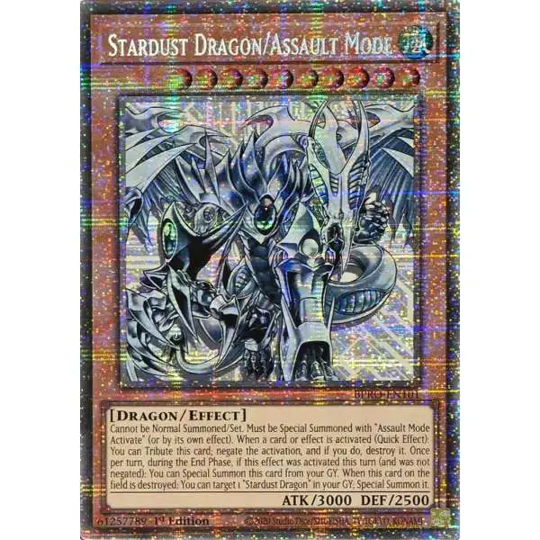 YuGiOh Trading Card Game Burst Protocol Starlight Rare Stardust Dragon/Assault Mode BPRO-EN101
