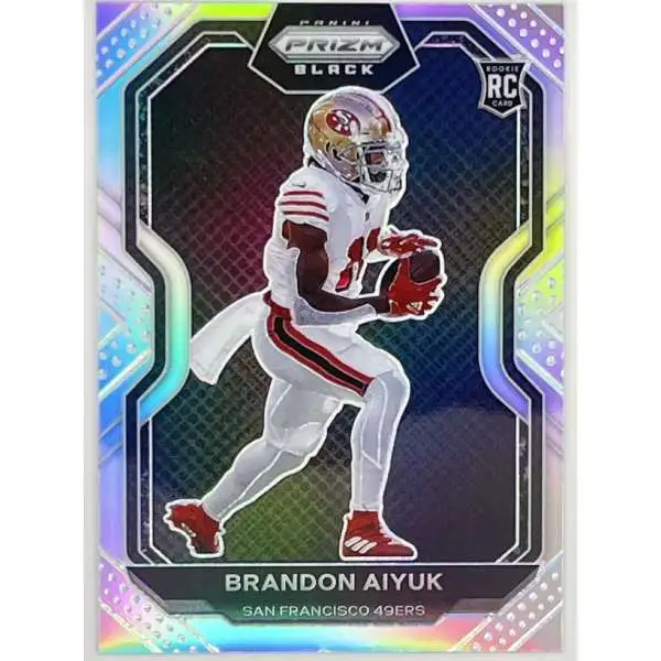 Mavin  2020 2021 Optic Football Brandon Aiyuk #319 Variation Rated Rookie  Black/White