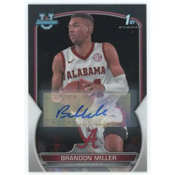 NBA 2022 Bowman Chrome University 1st Bowman Brandon Miller #80 [Rookie Auto]