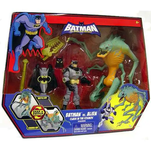 激レア　Batman vs Aliens フィギュアセット Batman The Brave and the Bold Batman vs. Alien Clash in the Cosmos