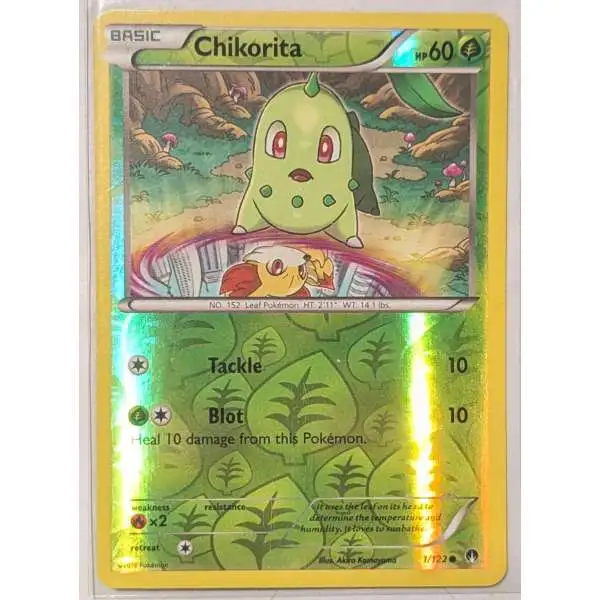 Pokemon Trading Card Game XY BREAKpoint Reverse Holo Chikorita #1