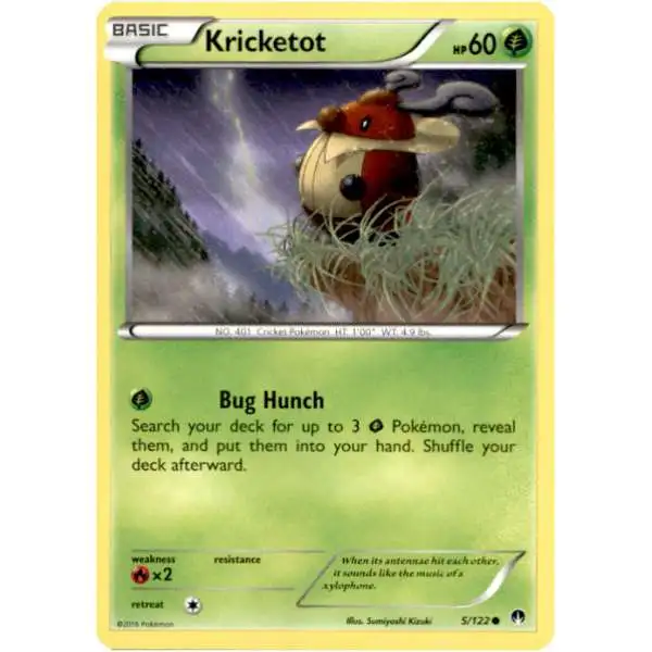Pokemon Trading Card Game XY BREAKpoint Common Kricketot #5
