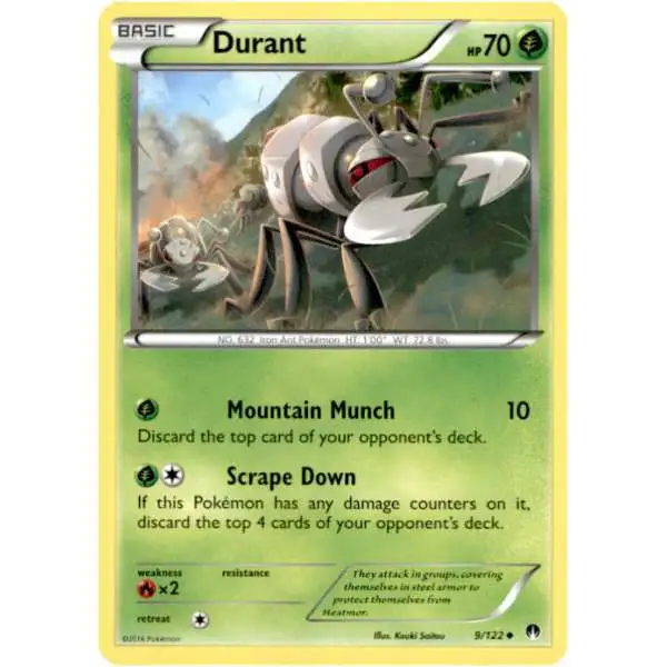 Pokemon Trading Card Game XY BREAKpoint Uncommon Durant #9