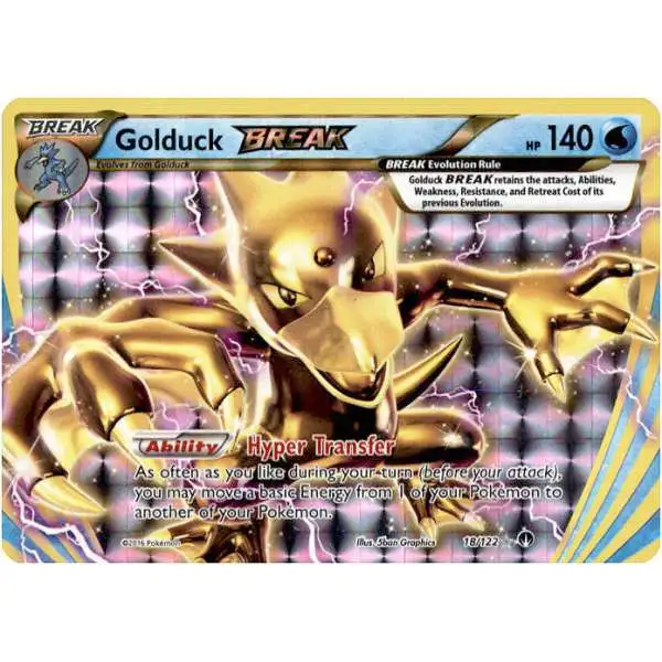 Pokemon Trading Card Game XY BREAKpoint Rare BREAK Golduck BREAK #18
