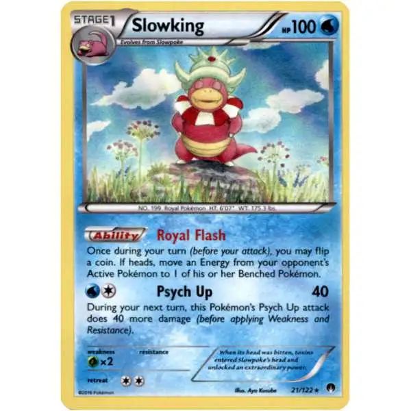 Pokemon Trading Card Game XY BREAKpoint Rare Holo Slowking #21