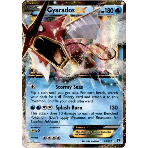 Pokemon Trading Card Game XY BREAKpoint Ultra Rare Gyarados EX #26