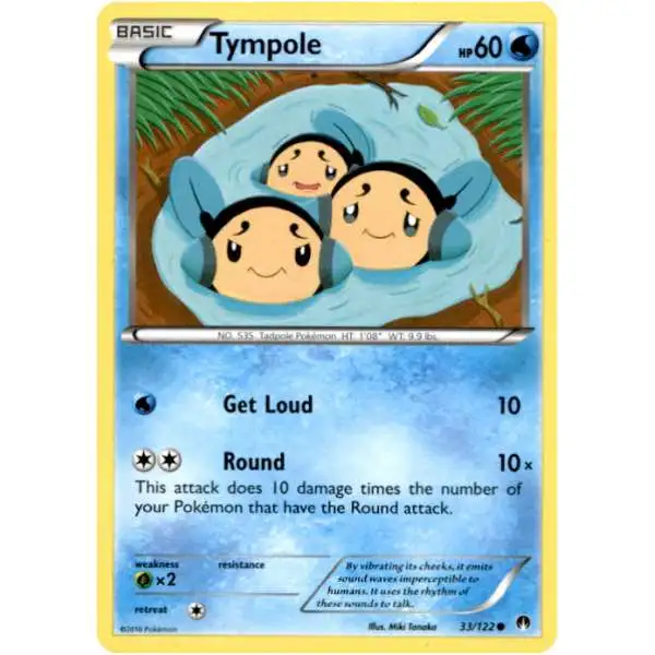 Pokemon Trading Card Game XY BREAKpoint Common Tympole #33