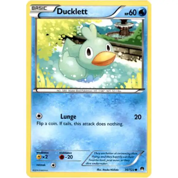 Pokemon Trading Card Game XY BREAKpoint Common Ducklett #36