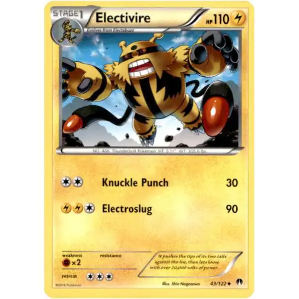 Pokemon Trading Card Game XY BREAKpoint Uncommon Electivire #43