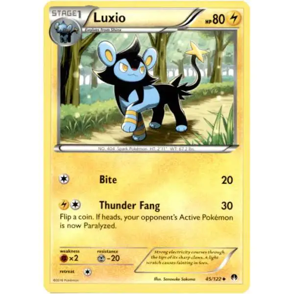 Pokemon Trading Card Game XY BREAKpoint Uncommon Luxio #45