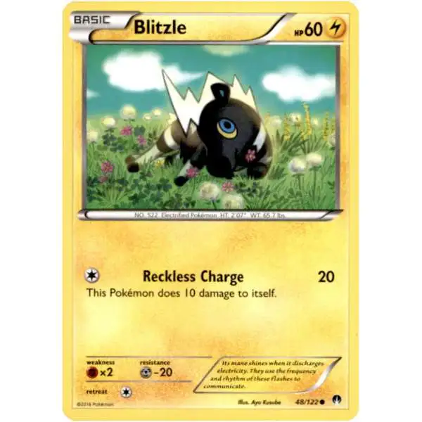 Pokemon Trading Card Game XY BREAKpoint Common Blitzle #48