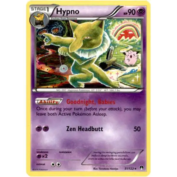 Pokemon Trading Card Game XY BREAKpoint Rare Hypno #51