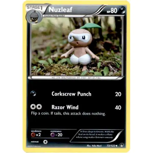 Pokemon Trading Card Game XY BREAKpoint Uncommon Nuzleaf #72