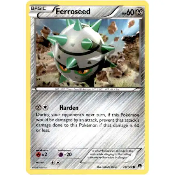 Pokemon Trading Card Game XY BREAKpoint Common Ferroseed #79