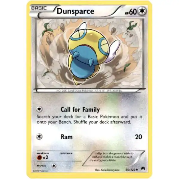 Pokemon Trading Card Game XY BREAKpoint Uncommon Dunsparce #90