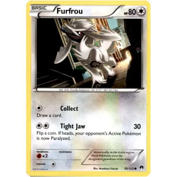 Pokemon Trading Card Game XY BREAKpoint Common Furfrou #95