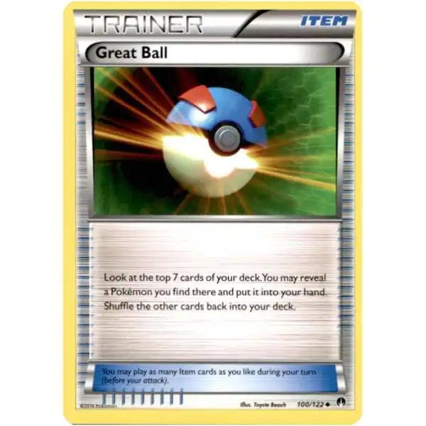 Pokemon Trading Card Game XY BREAKpoint Uncommon Great Ball #100