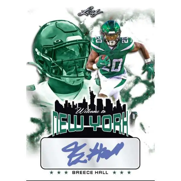 Breece Hall New York Jets Autographed 16x 20 All White