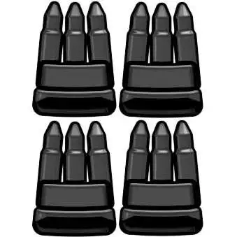 BrickArms Set of 4 Ammo Clips 2.5-Inch [Black]