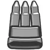 BrickArms Ammo Clip 2.5-Inch [Silver]