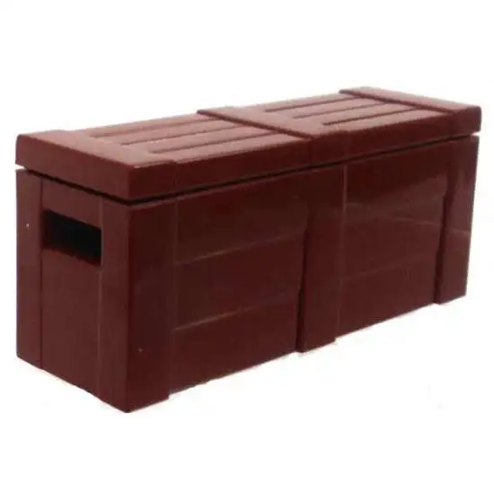BrickArms Crate with Lid 2.5-Inch [Brown]