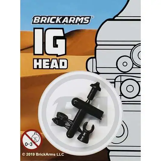 BrickArms Star Wars IG Head 2.5-Inch [Black]
