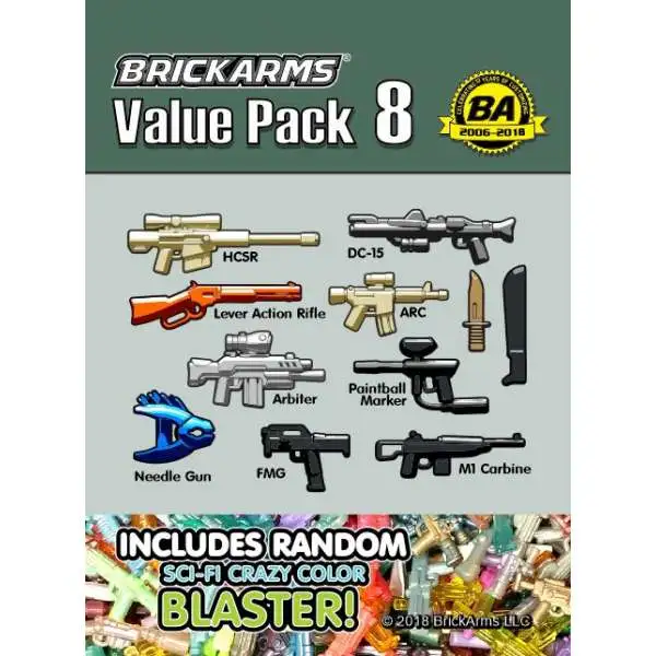 BrickArms Value Pack 8 2.5-Inch Weapons Pack