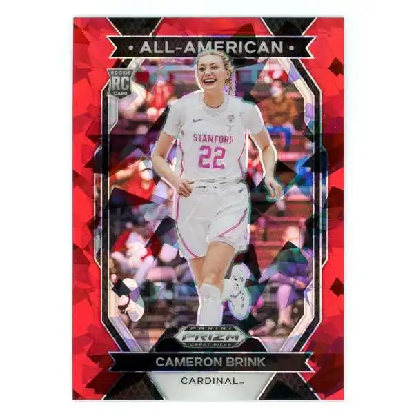 WNBA 2024 Panini Prizm Draft Picks Red Ice All-American Cameron Brink #10 [Rookie]