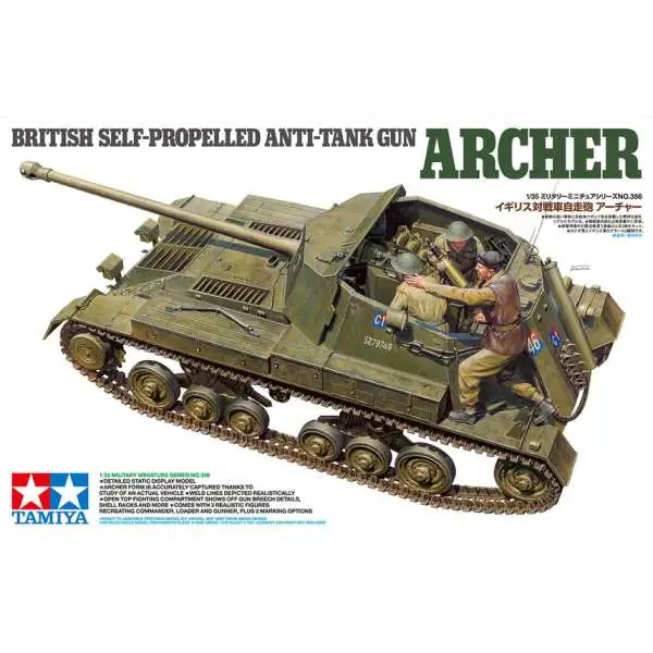 Tamiya USA Military Miniature British Anti Tank Gun Archer Model Kit (Pre-Order ships September)