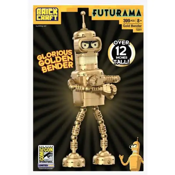 Futurama Gold Bender Exclusive Building Block Set [396 Pieces]