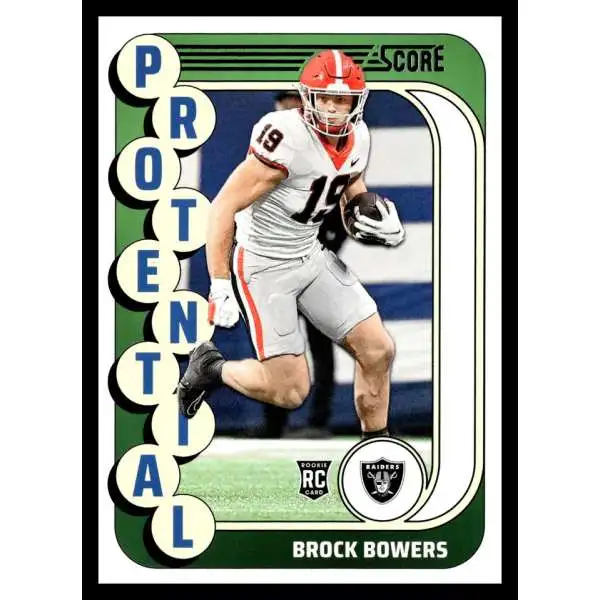 NFL 2024 Score Football Protential Brock Bowers #19 [Rookie]