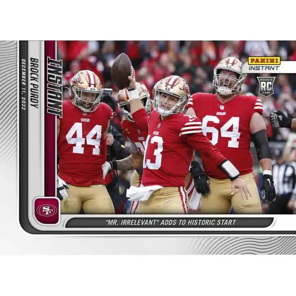 San Francisco 49ers 2022 Donruss Factory Sealed Team Set with a Rated  Rookie Card of Brock Purdy Plus 3 Other Rookies