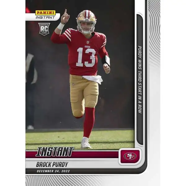 NFL San Francisco 49ers 2023 Pro Set Single Card 491 Brock Purdy P91-1  Rookie Card, METAL, 1991 Style - ToyWiz