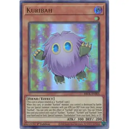 YuGiOh Trading Card Game Brothers of Legend Ultra Rare Kuribah BROL-EN001