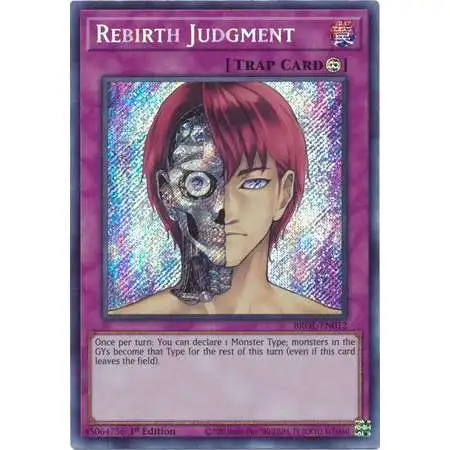 YuGiOh Trading Card Game Brothers of Legend Secret Rare Rebirth Judgment BROL-EN012