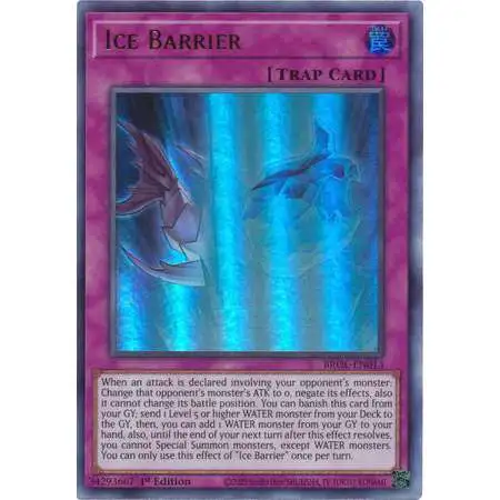 YuGiOh Trading Card Game Brothers of Legend Ultra Rare Ice Barrier BROL-EN013