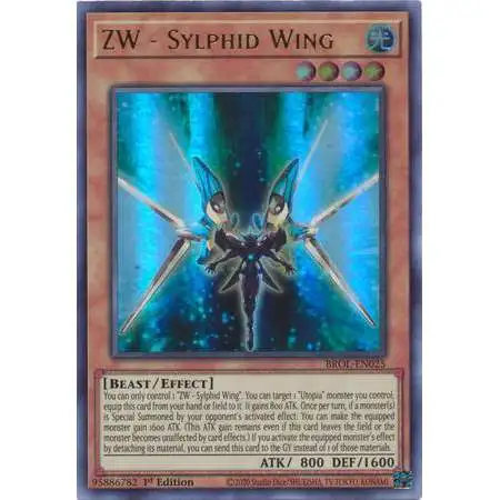 YuGiOh Trading Card Game Brothers of Legend Ultra Rare ZW - Sylphid Wing BROL-EN025