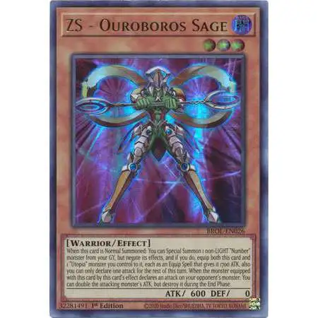 YuGiOh Trading Card Game Brothers of Legend Ultra Rare ZS - Ouroboros Sage BROL-EN026