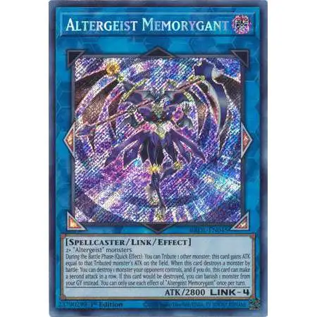 YuGiOh Trading Card Game Brothers of Legend Secret Rare Altergeist Memorygant BROL-EN045