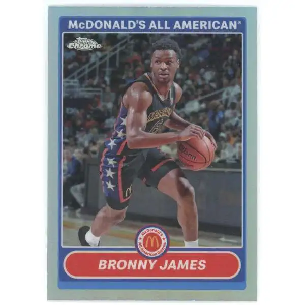 NBA 2023 Topps Chrome McDonalds All American Single Card Bronny James