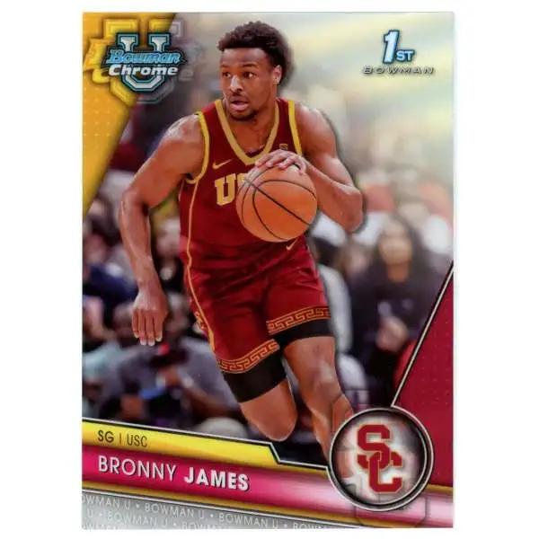 NBA 2023-24 Bowman Chrome U 1st Bowman Refractor Bronny James #95 [Rookie]